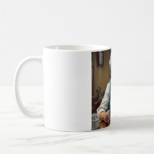 Koffie, patiënten en sarcasme: nippen met een glim koffiemok