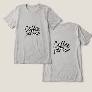 Koffie persoon T-shirt