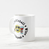 Koffie, Pickleball, Wijn, Pickleball Addict herhal Koffiemok (Voorkant links)