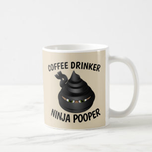 KOFFIE POOP NINJA POOPER MOKKEN
