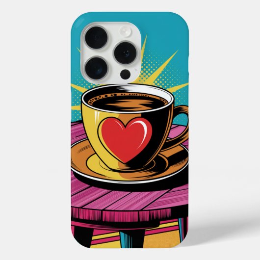 Koffie Pop kunst Case-Mate iPhone Case (Achterkant)