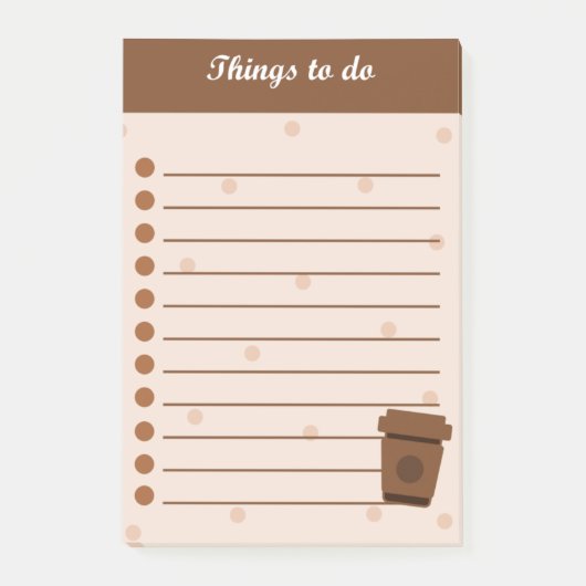 Koffie Post-it® Notes (Voorkant)