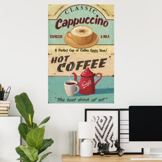  koffie poster (Thuiskantoor)