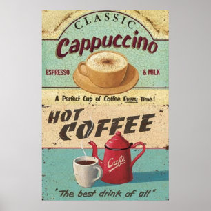koffie poster