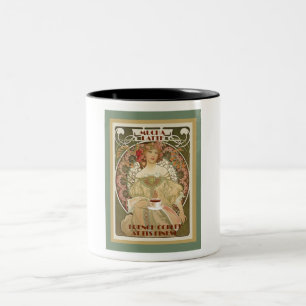  koffie-Poster Tweekleurige Koffiemok