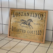 Koffie Poster voor Decoupage of Collage