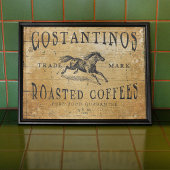 Koffie Poster voor Decoupage of Collage