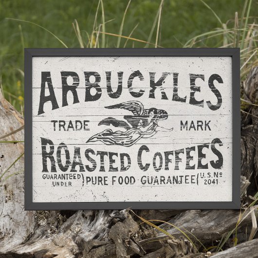  koffie Poster Wall Art of decoupage papier