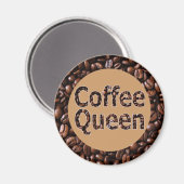 Koffie Queen Magnet Magneet (Voorkant / Achterkant)