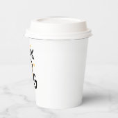 Koffie Quote Grappig l Schattig Minimaal Denk Groo Papieren Bekers (Links)