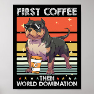 Koffie Ras Hond - Pet American Bully Poster