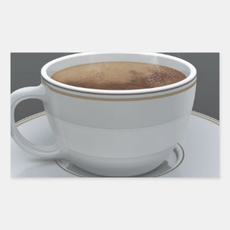 Koffie Rechthoekige Sticker