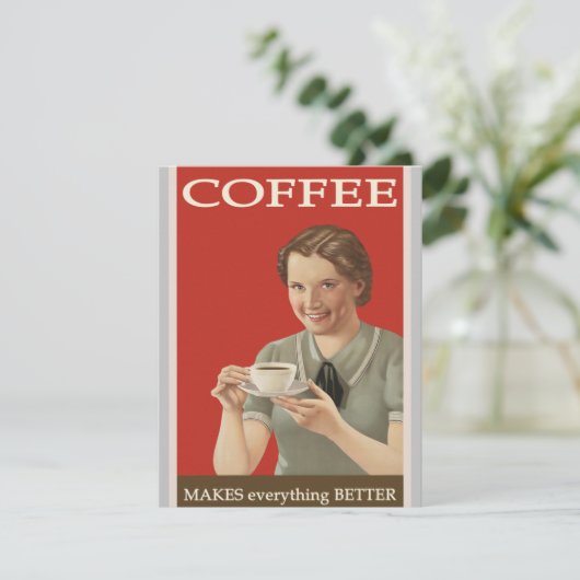 koffie-reclame (Staand voorkant)