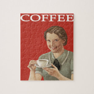  koffie reclame Jigzaag Puzzle Legpuzzel