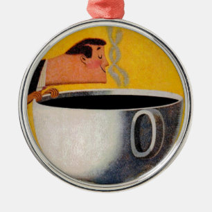 koffie-reclame metalen ornament
