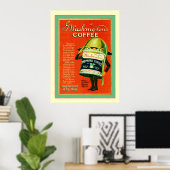  koffie-reclame poster (Thuiskantoor)