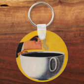 koffie-reclame sleutelhanger (Voorkant)