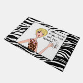 "Koffie redt levens...vraag het maar aan mijn fami Deurmat (Schuin)