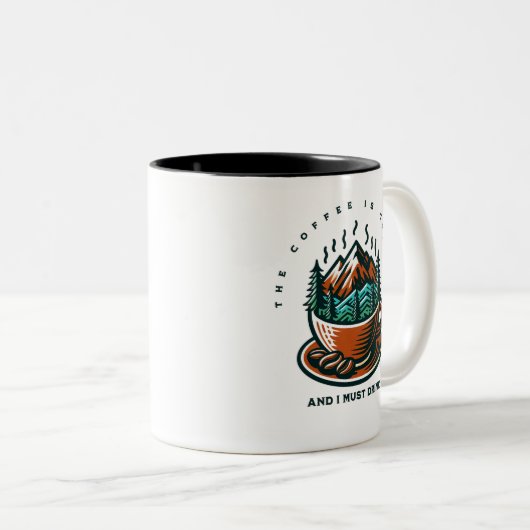 Koffie roept mok (Voorkant rechts)