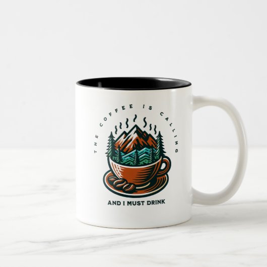 Koffie roept mok (Rechts)