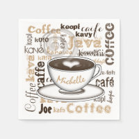 Koffie rond de wereldnaam