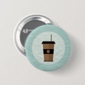 koffie ronde button 5,7 cm (Voorkant /achterkant)