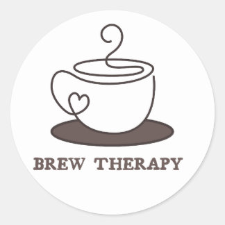 Koffie Ronde Sticker