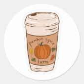 Koffie Ronde Sticker (Voorkant)