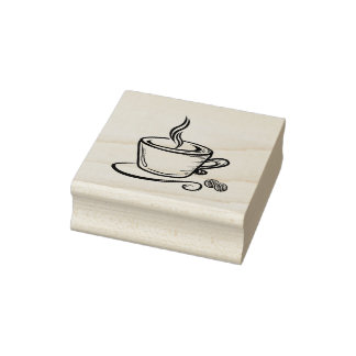 Koffie rubber stempel
