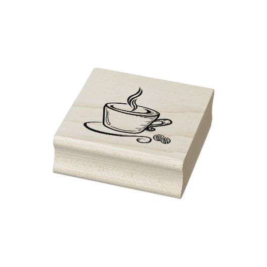 Koffie rubber stempel (Stempel)
