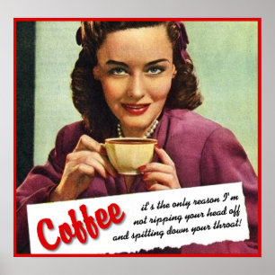 Koffie Rukt Je Hoofd Er Af Print Poster Humor