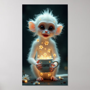 Koffie Schattige Poster