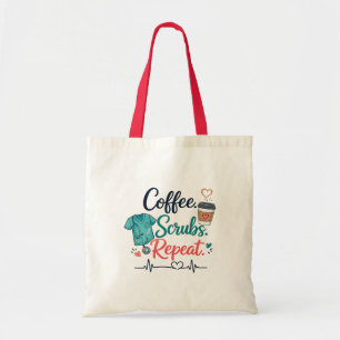 Koffie. Schoonmaakmiddelen. Herhalen. Tote Bag