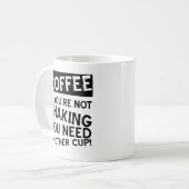 Koffie Schudden Grappige Mok (Voorkant links)