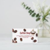 KOFFIE SHOP VISITEKAARTJE (Staand voorkant)