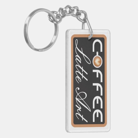 Koffie Sleutelhanger (Voorkant Links)