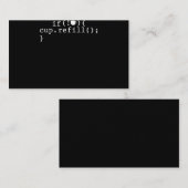 Koffie Smart Coding Software Engineer Visitekaartje (Voorkant / Achterkant)