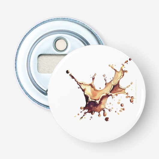 Koffie Spill Button Flesopener (Voorkant)