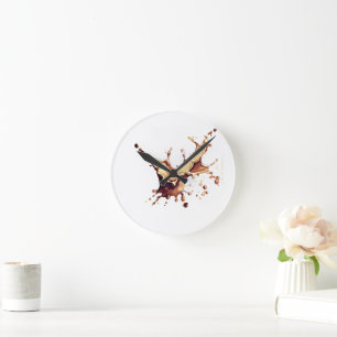 Koffie Spill Ronde Klok