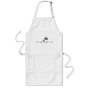 Koffie Staat Gelijk Aan Gelukkige Stemming Minimal Lang Schort