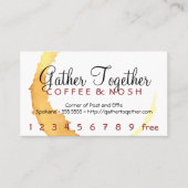 Koffie Stain Gather Punch / Loyalty Card (Voorkant)