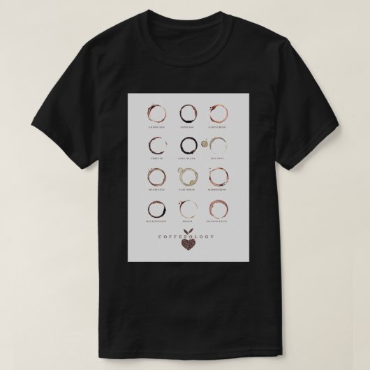 KOFFIE STAINS T-SHIRT (Design voorkant)