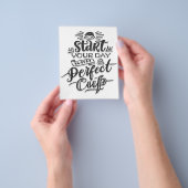 Koffie start je dag met een perfecte beker flyer (Hand)