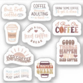 Koffie Sticker Set (Voorkant)