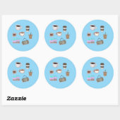 Koffie stickers (Vel)
