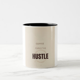 Koffie Stimuleert De Hustle Motiverende Koffie Lie Tweekleurige Koffiemok