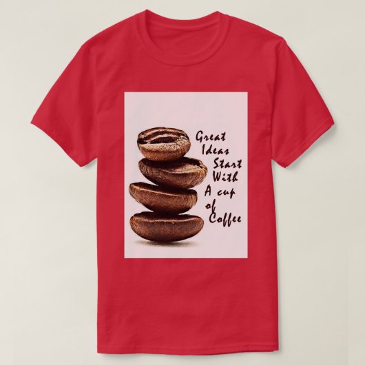 koffie t 1 t-shirt (Design voorkant)