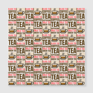 KOFFIE TEA PATROON, Magnetische Kaart
