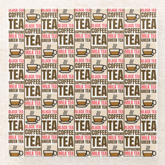 KOFFIE TEA PATTERN, Onderzetter (Voorkant)