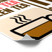 KOFFIE TEA PATTERN; POSTER (Hoek)